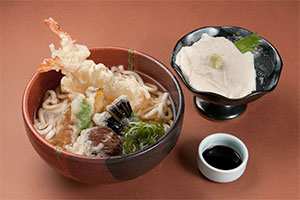 天ぷらそば・うどん　湯葉刺しセット¥1,680