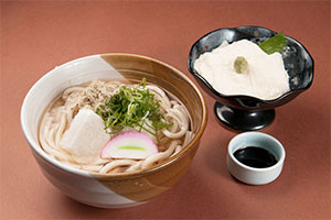 揚げ餅みぞれうどん　湯葉刺しセット¥1,480