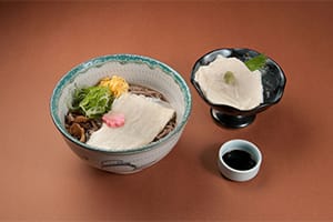 Yuba Soba and Yuba Sashimi Set 1,500 yen